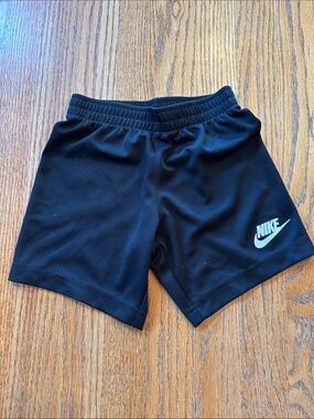 Nike Black Mesh Shorts with Swoosh - size xs